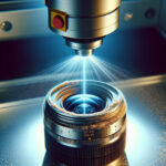 Laser cleaning for removing contaminants from optical lenses